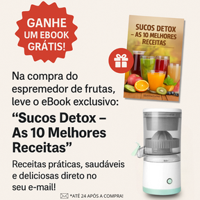 Espremedor de Frutas Elétrico USB Portátil + Bônus Exclusivo