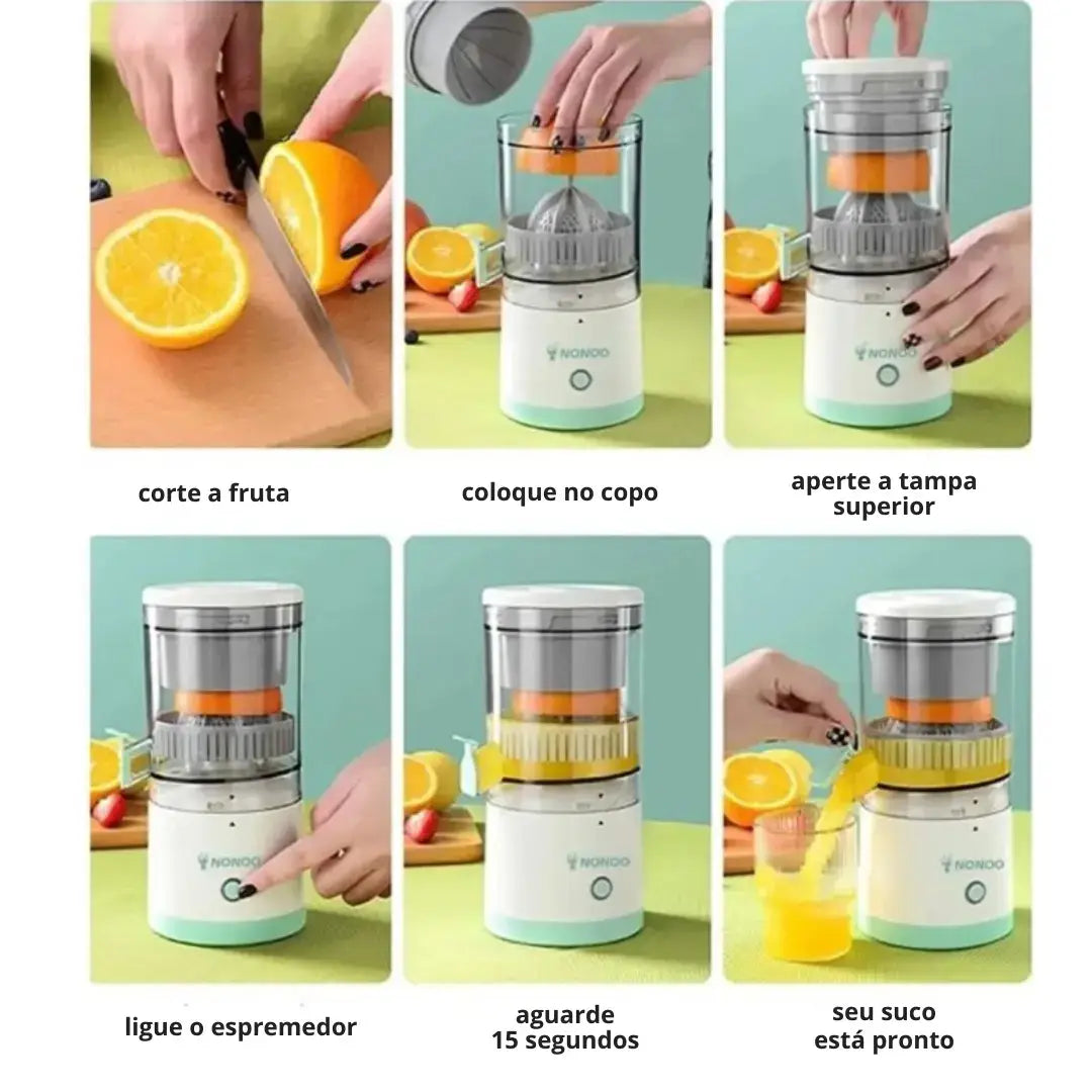 Espremedor de Frutas Elétrico USB Portátil + Bônus Exclusivo