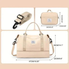 Bolsa-Mala Impermeável com Bolsos Multifuncionais + BRINDE